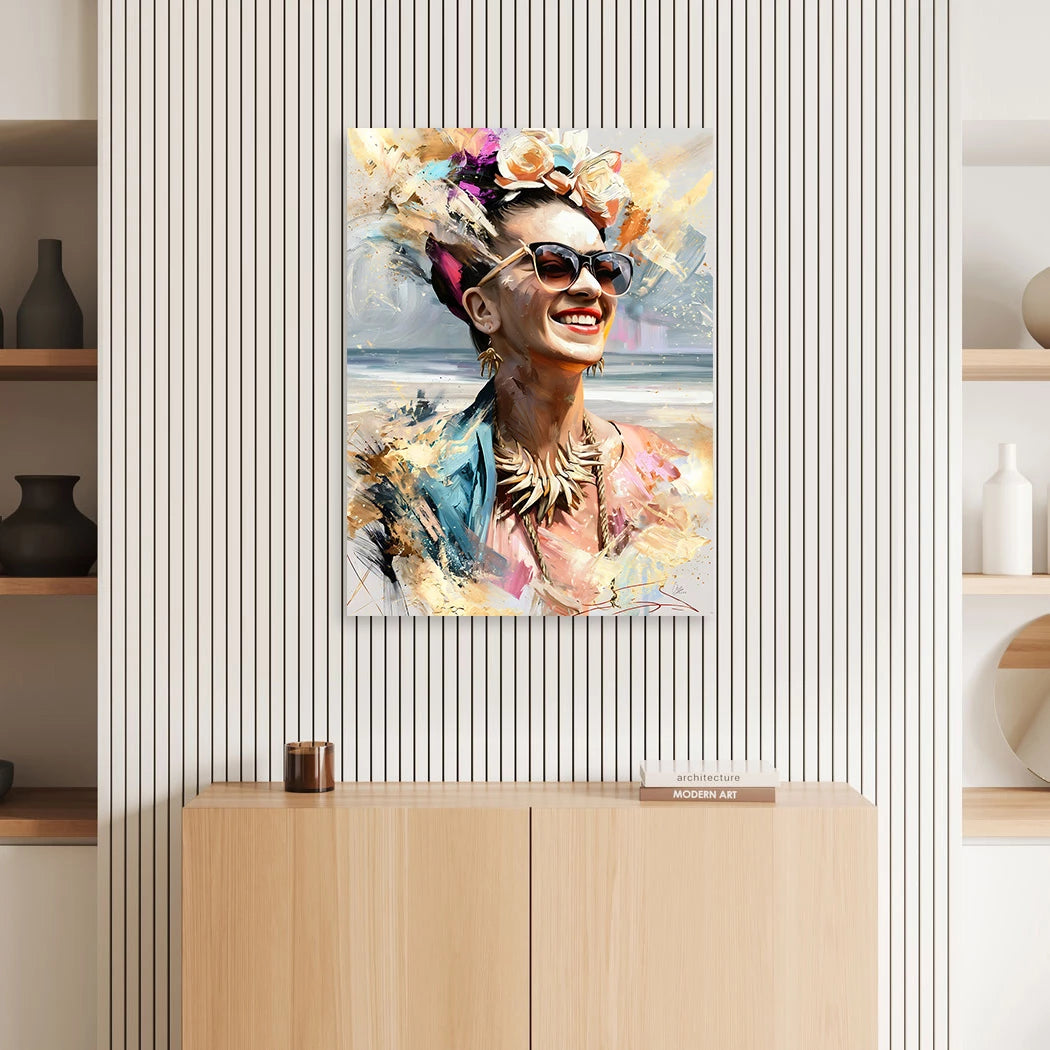 Frida Beach Aluminiumbild gebürstet