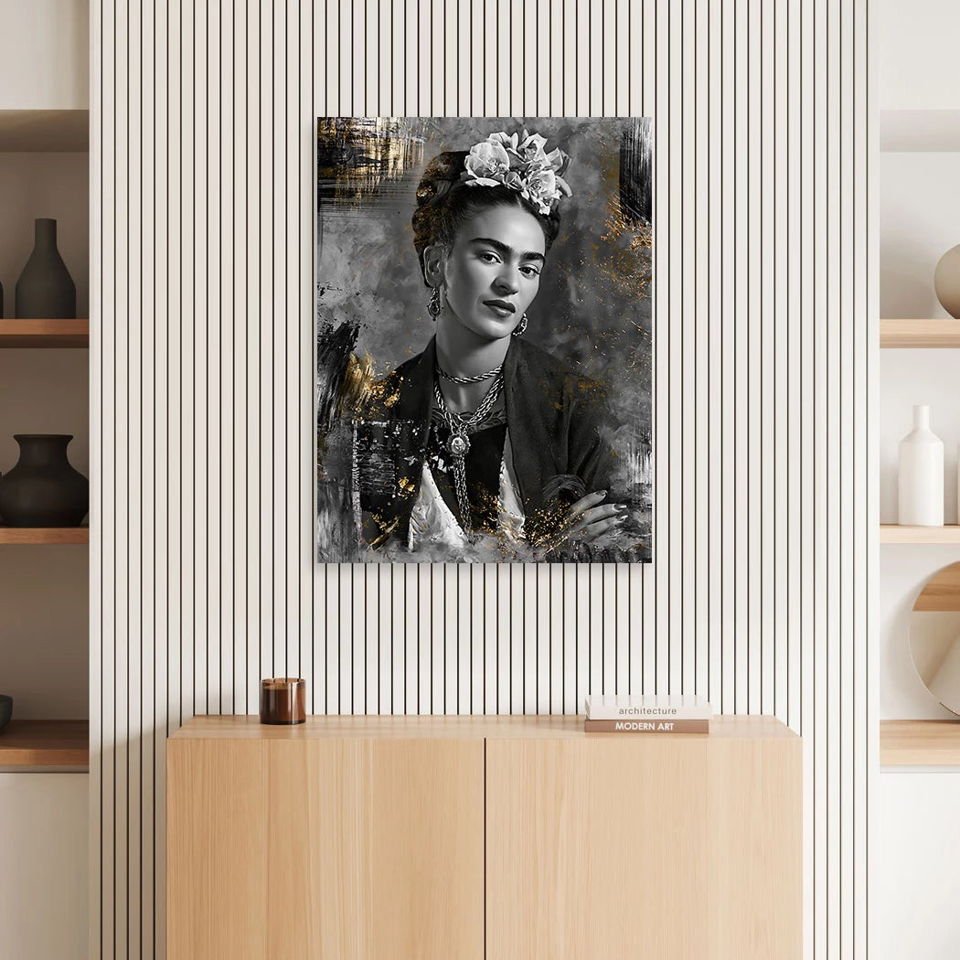 Frida Kahlo Velvet Aluminiumbild gebürstet