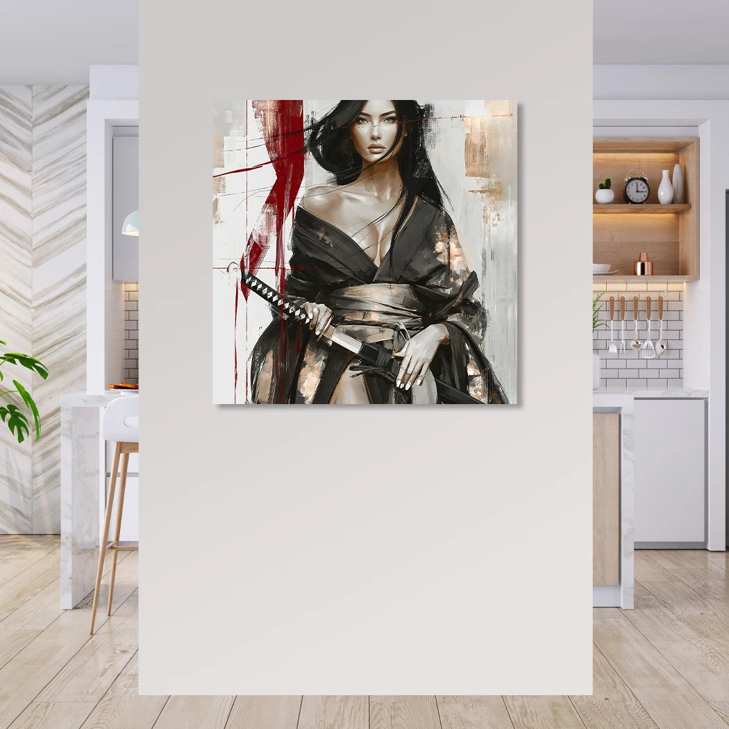 Scarlet Katana Leinwand Bild
