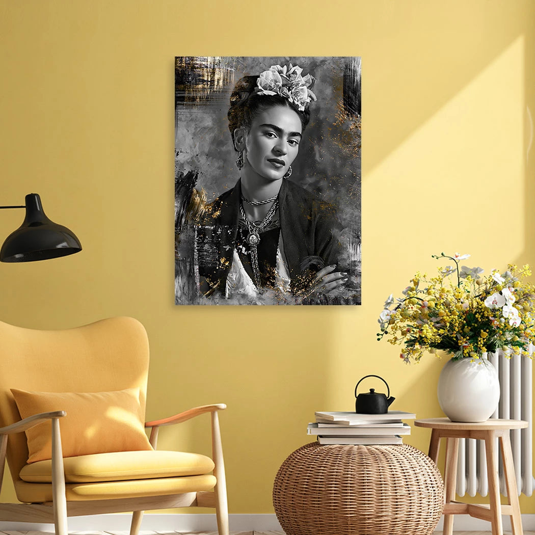 Frida Kahlo Velvet Aluminiumbild gebürstet