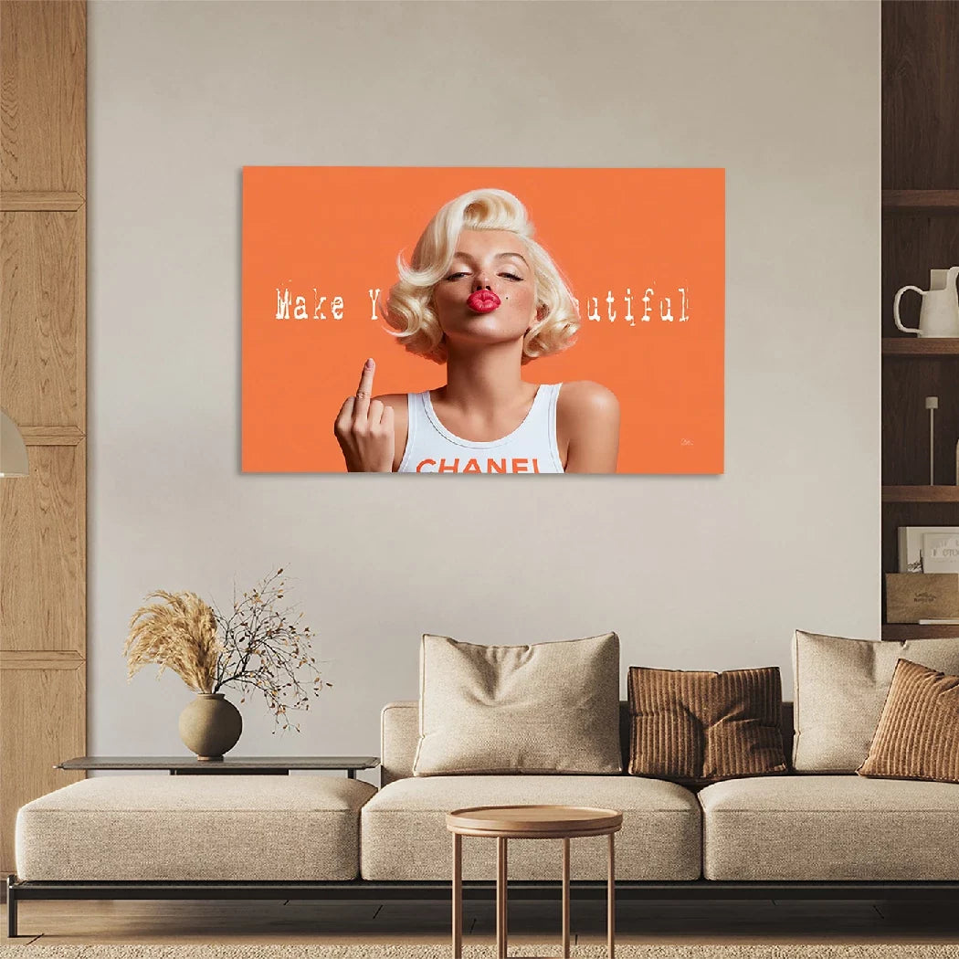 Marilyn Monroe Beautiful Aluminiumbild gebürstet