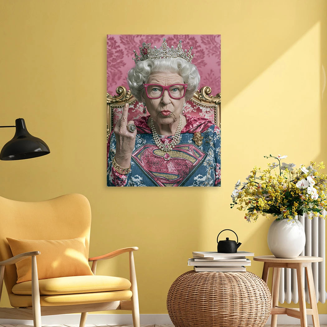 Queen Royale Aluminiumbild gebürstet