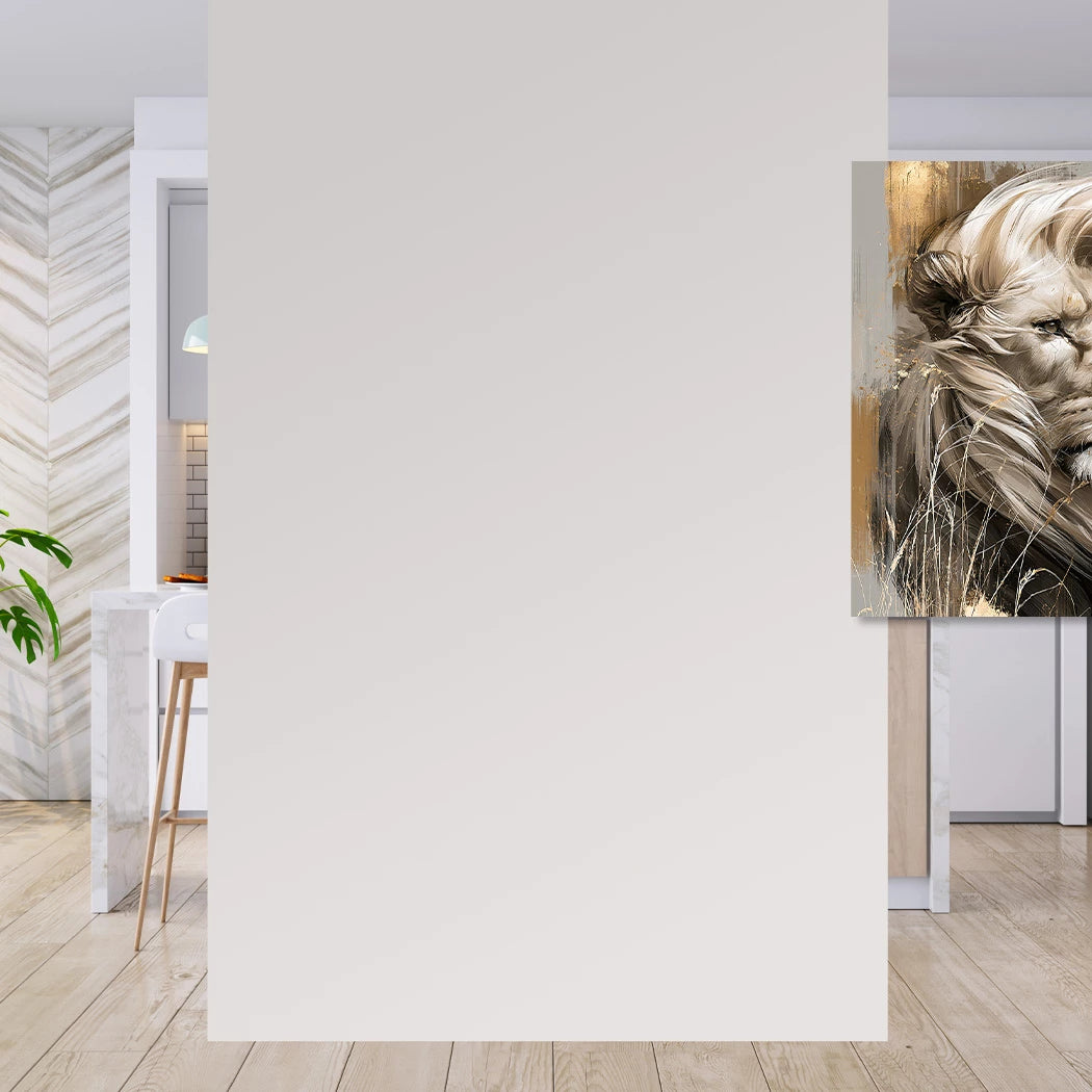 Silent Lion Alu Dibond Wandbild