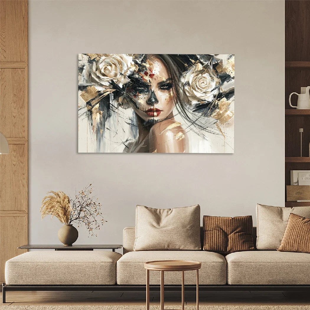 La Catrina Dark Romance Aluminiumbild gebürstet