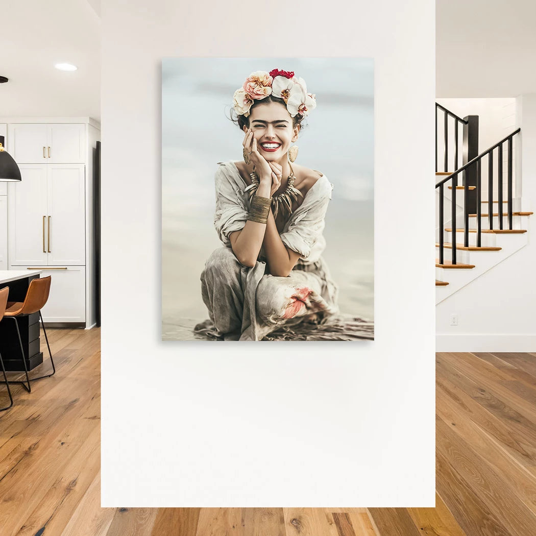 Frida Kahlo Summer Aluminiumbild gebürstet