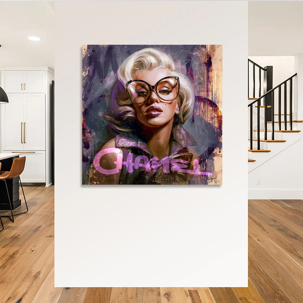 Monroe Chanel Chic Leinwand Bild