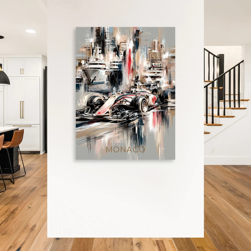 Monaco Formula Aluminiumbild gebürstet
