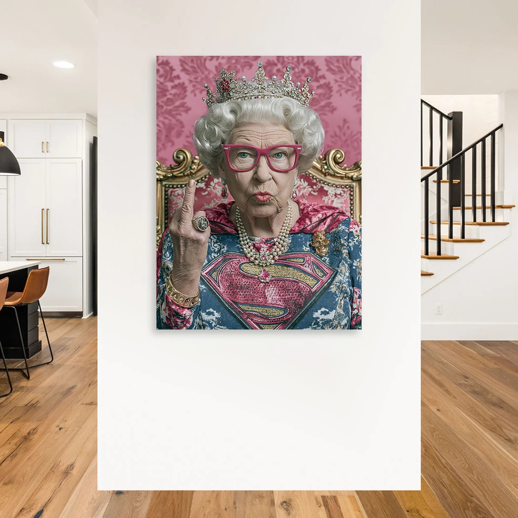 Queen Royale Aluminiumbild gebürstet