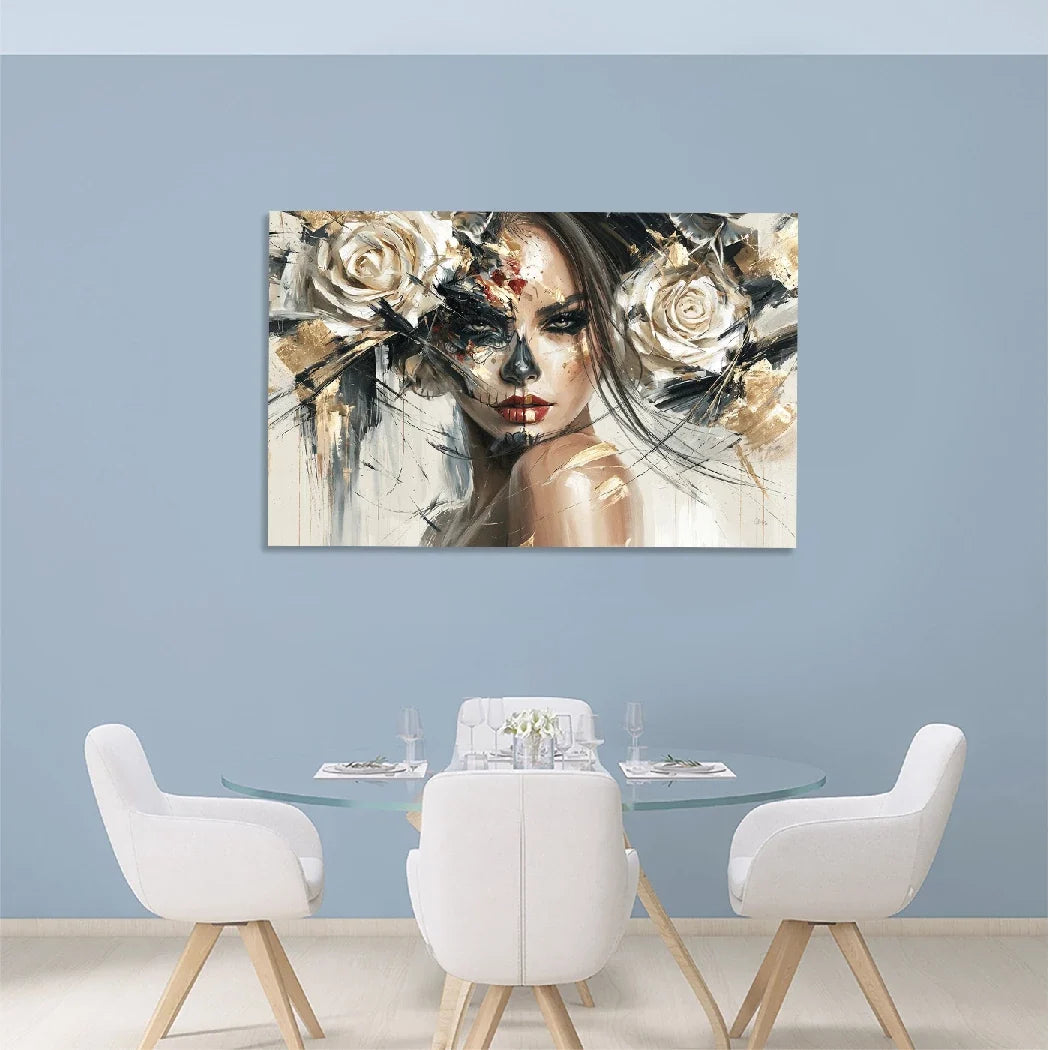La Catrina Dark Romance Aluminiumbild gebürstet