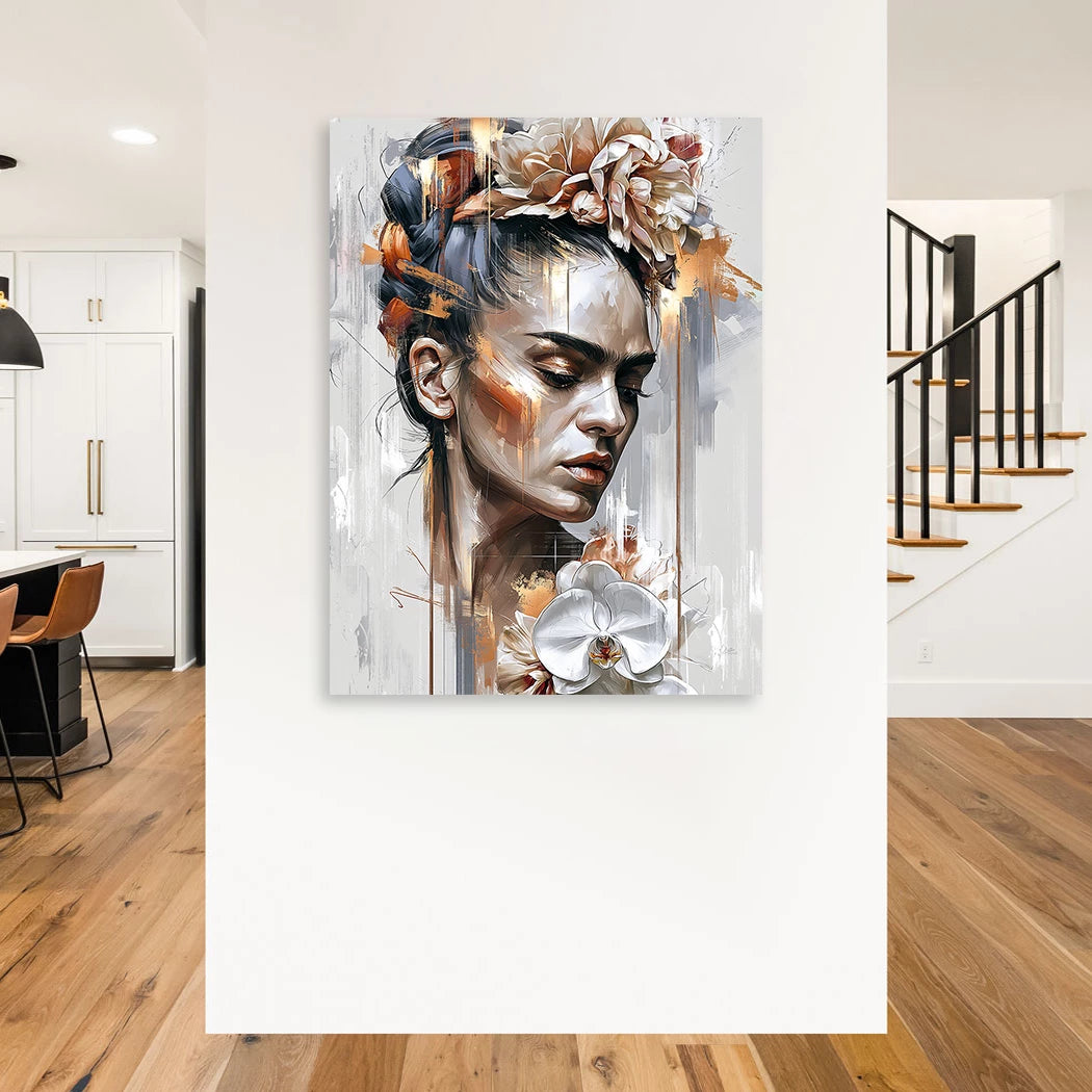 Frida Kahlo Poesie Aluminiumbild gebürstet