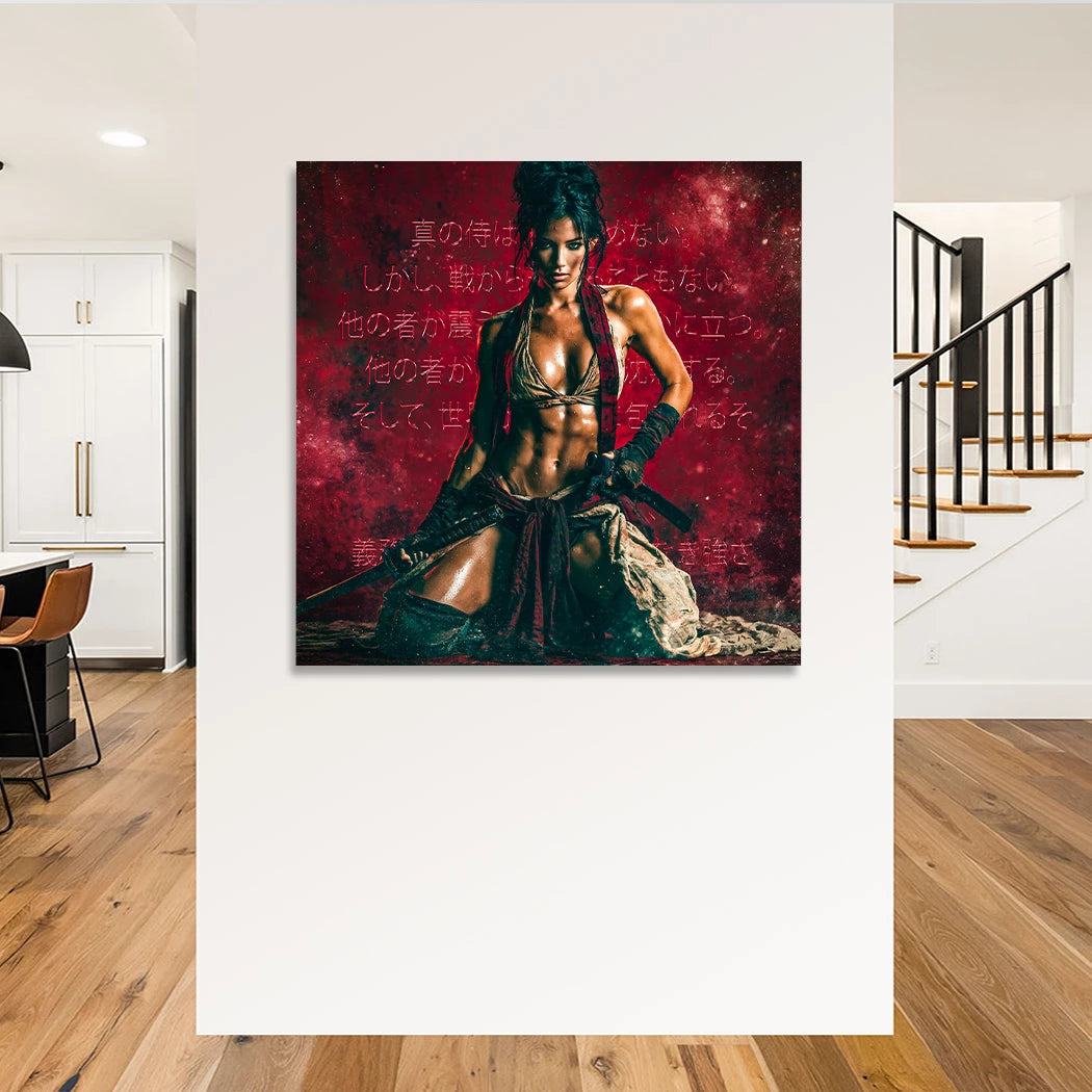 Rote Ronin Leinwand Bild