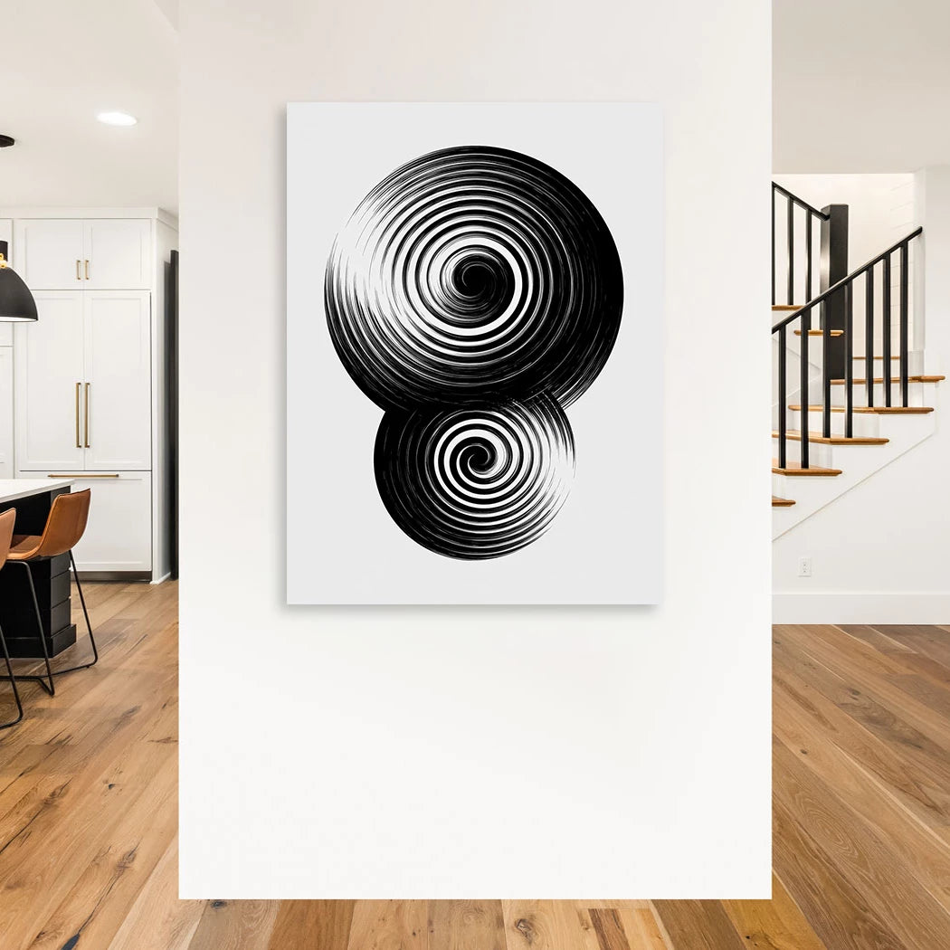Spiral Harmonie Aluminiumbild gebürstet
