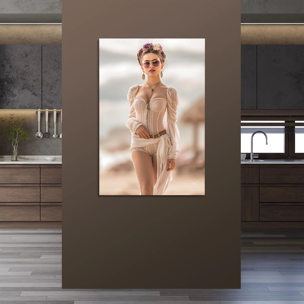 Frida Riviera Aluminiumbild gebürstet