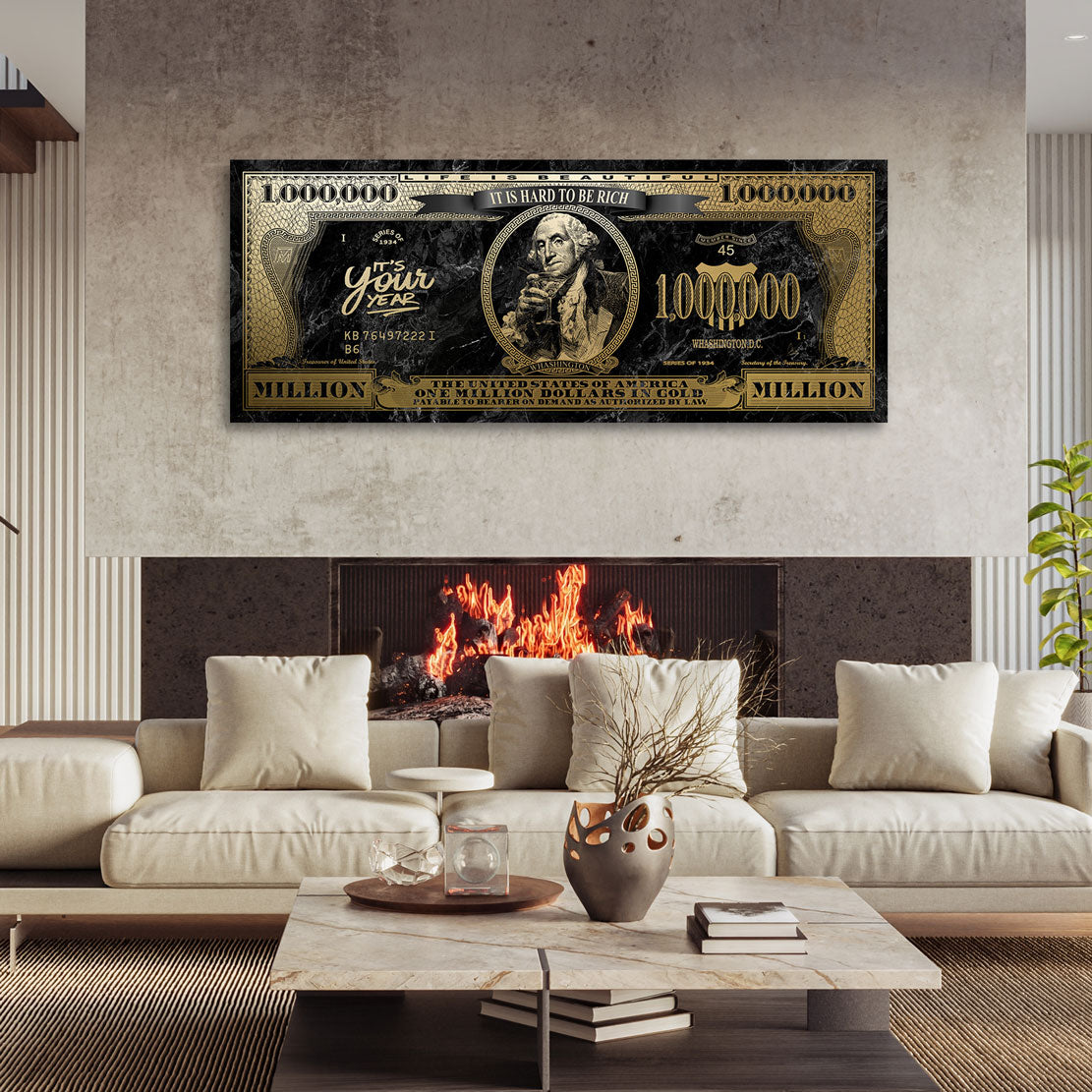 George Washingtons Goldmoment Blattgold Bild kunstgestalten-24