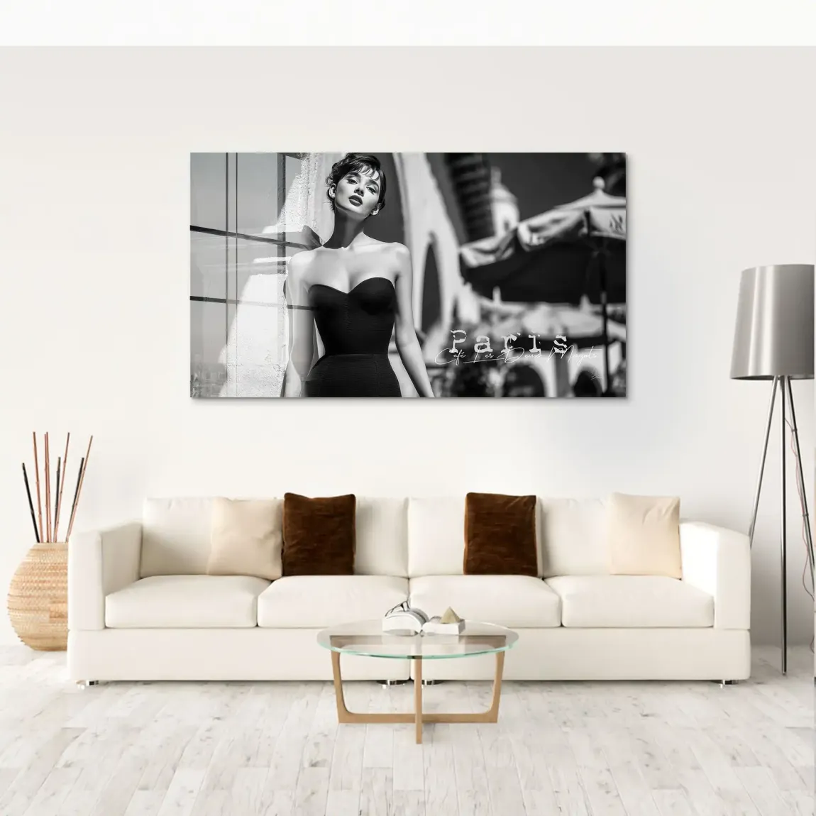 Audrey Hepburn Paris Cafe Acrylglas Bild