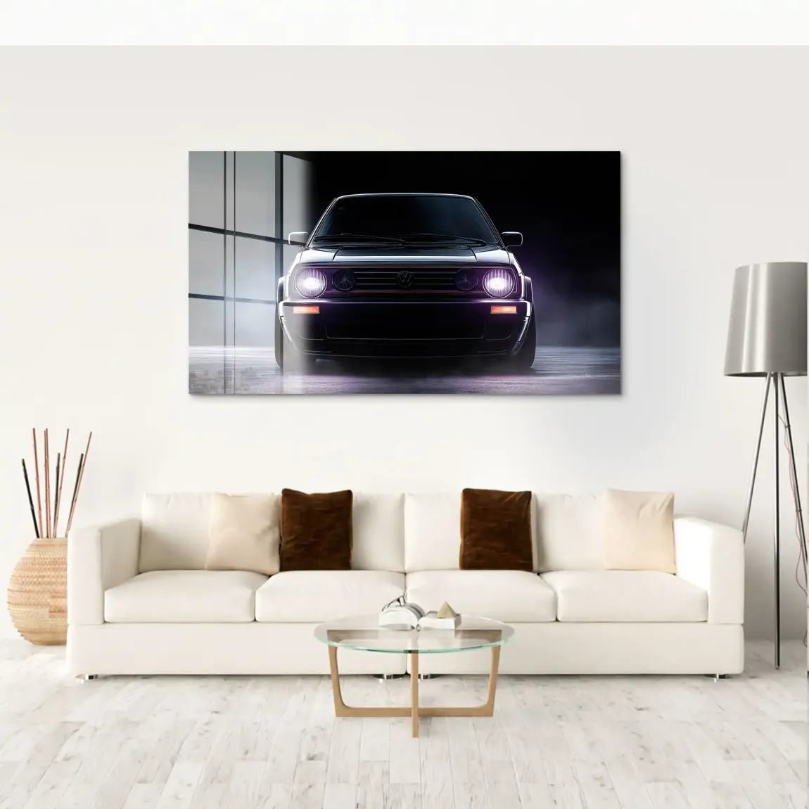 VW Golf Old School Acrylglas Bild