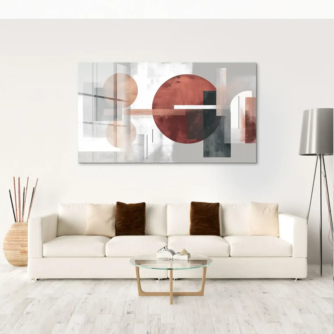 Abstrakte Geometrie Acrylglas Bild