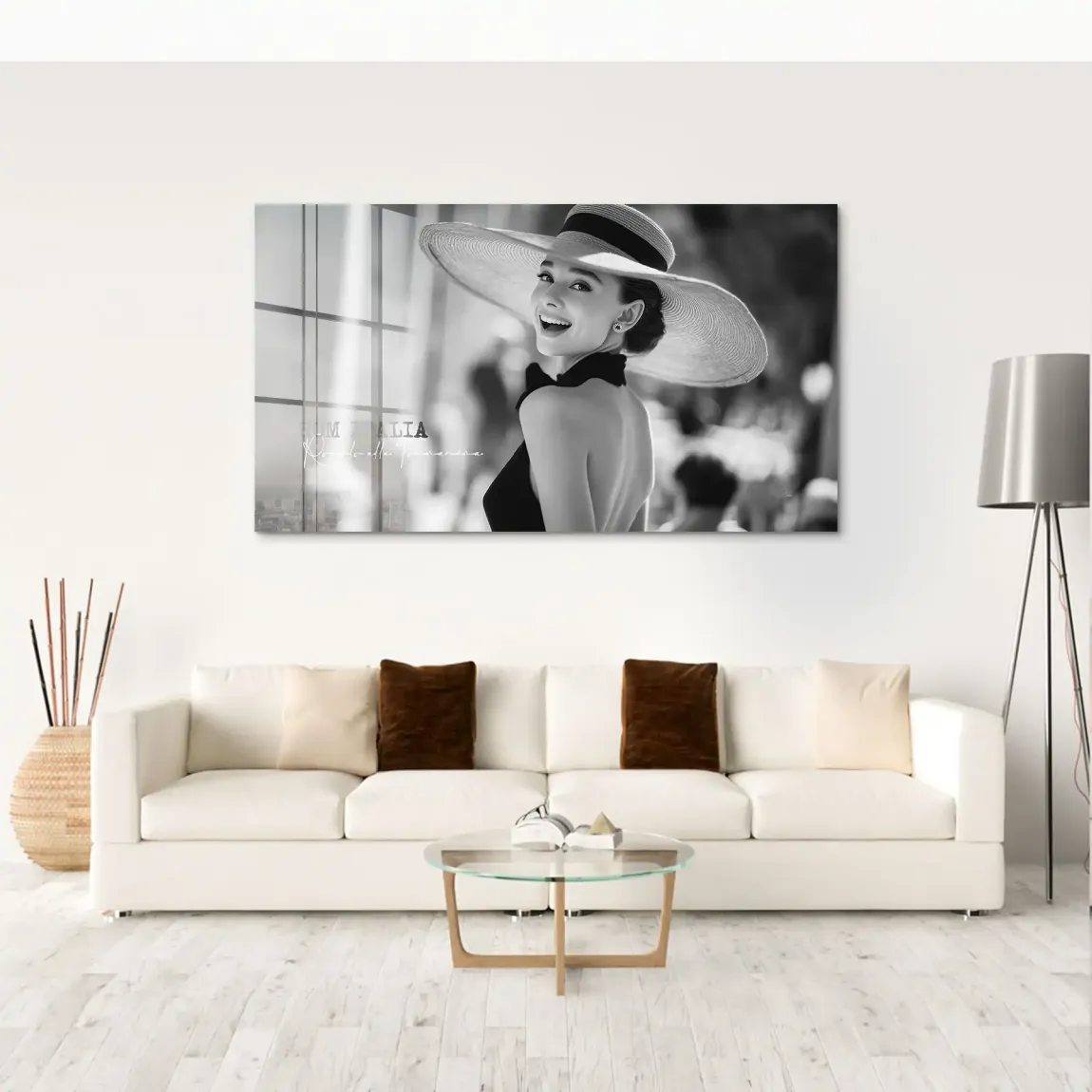 Audrey Hepburn Italia Acrylglas Bild