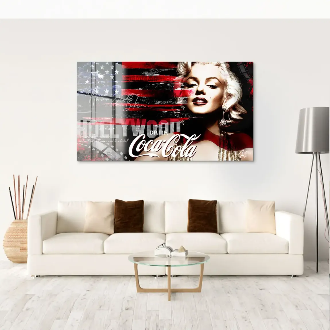 Marilyn Hollywood Glamour Acrylglas Bild