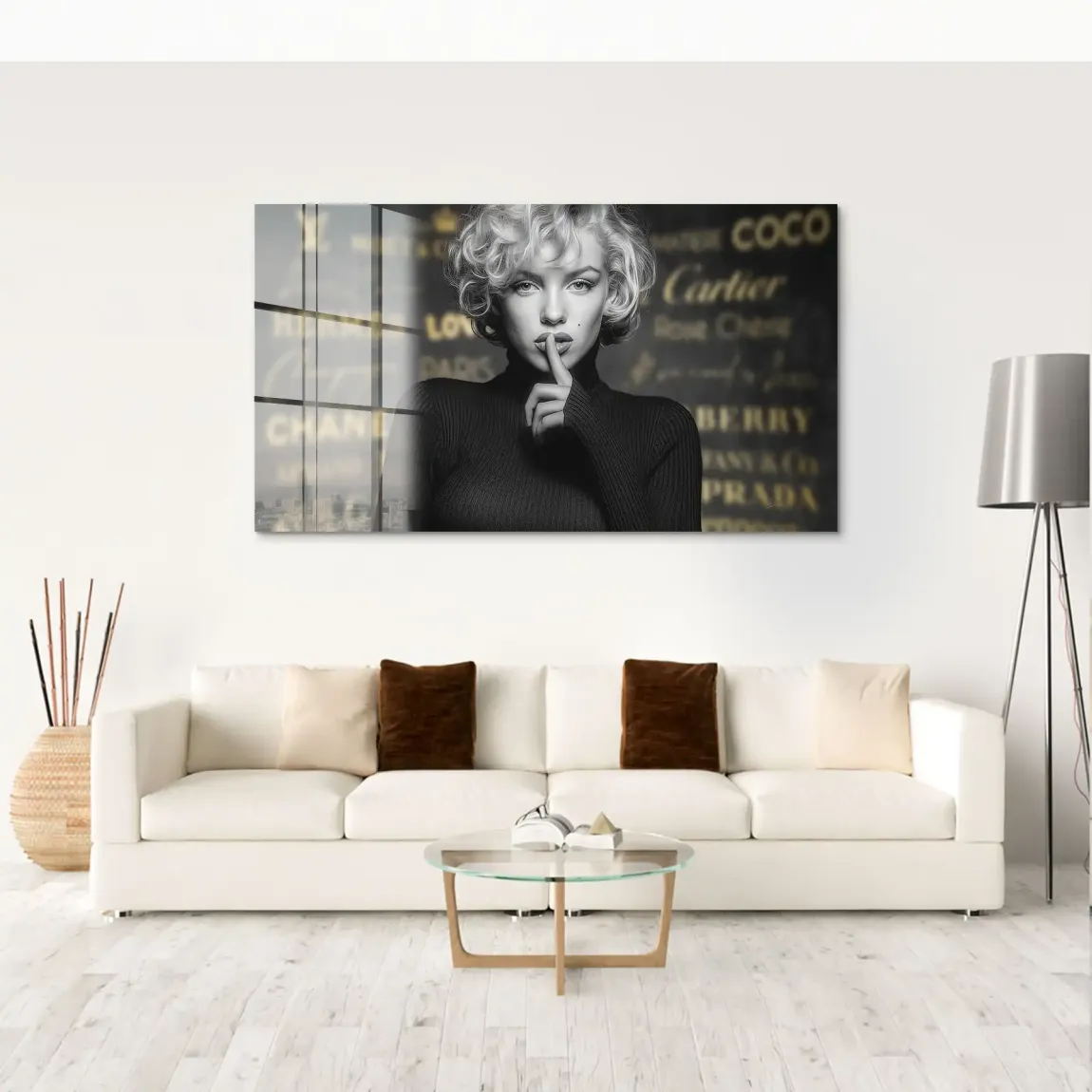 Marilyn Monroe Secret Glamour Acrylglas Bild