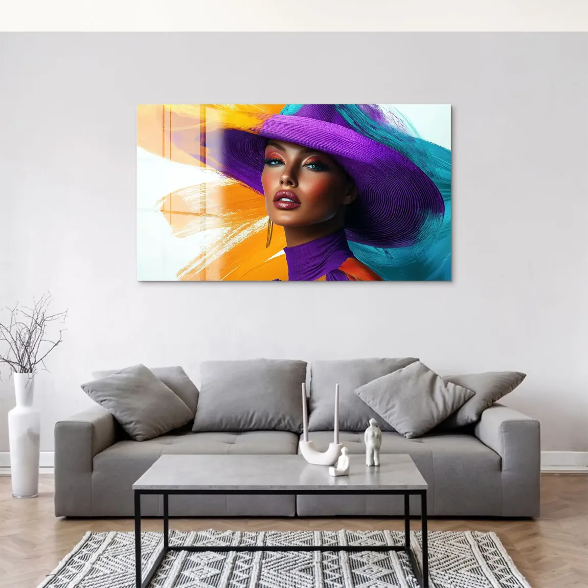 Vivid Fashion Color Art Acrylglas Bild