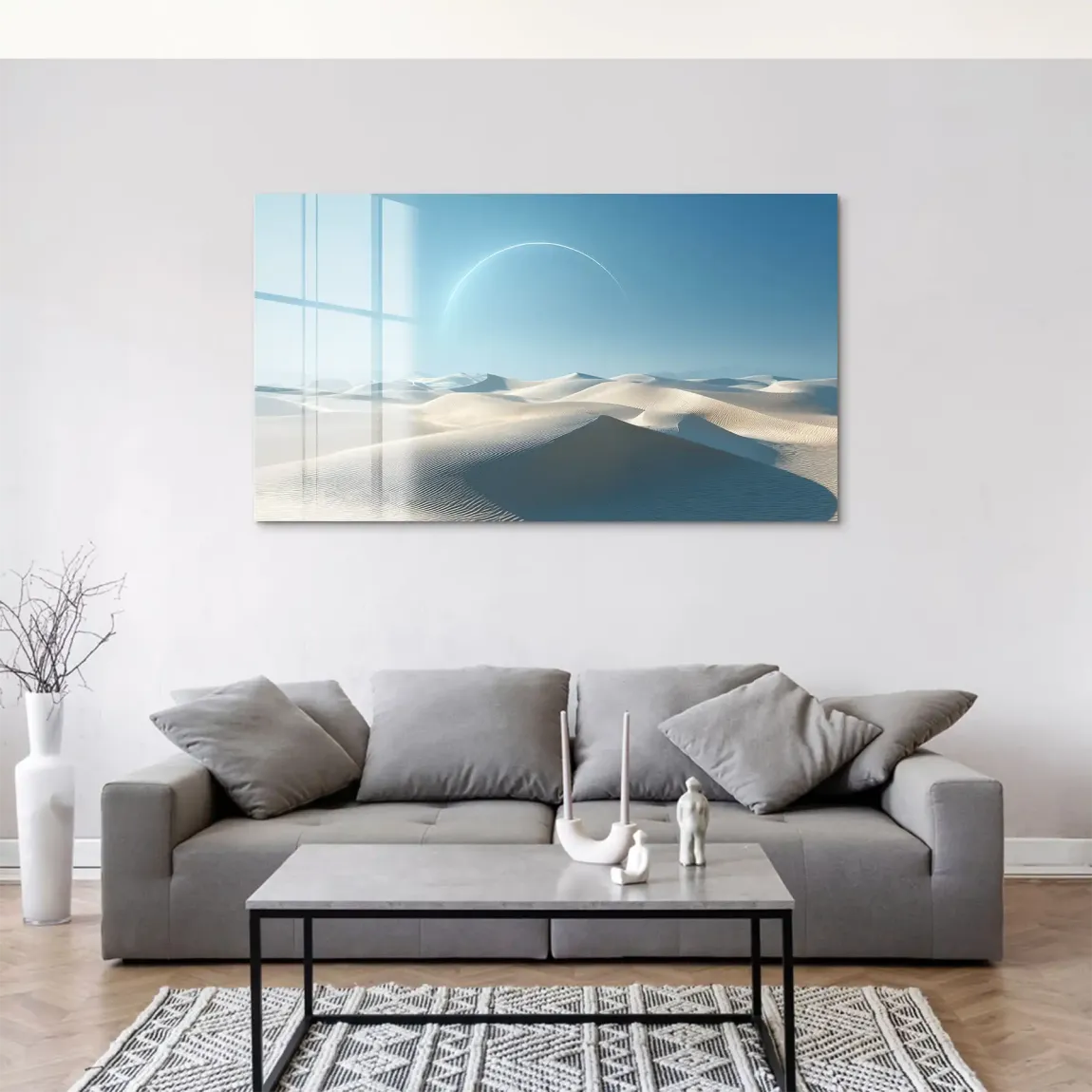 White Desert Acrylglas Bild