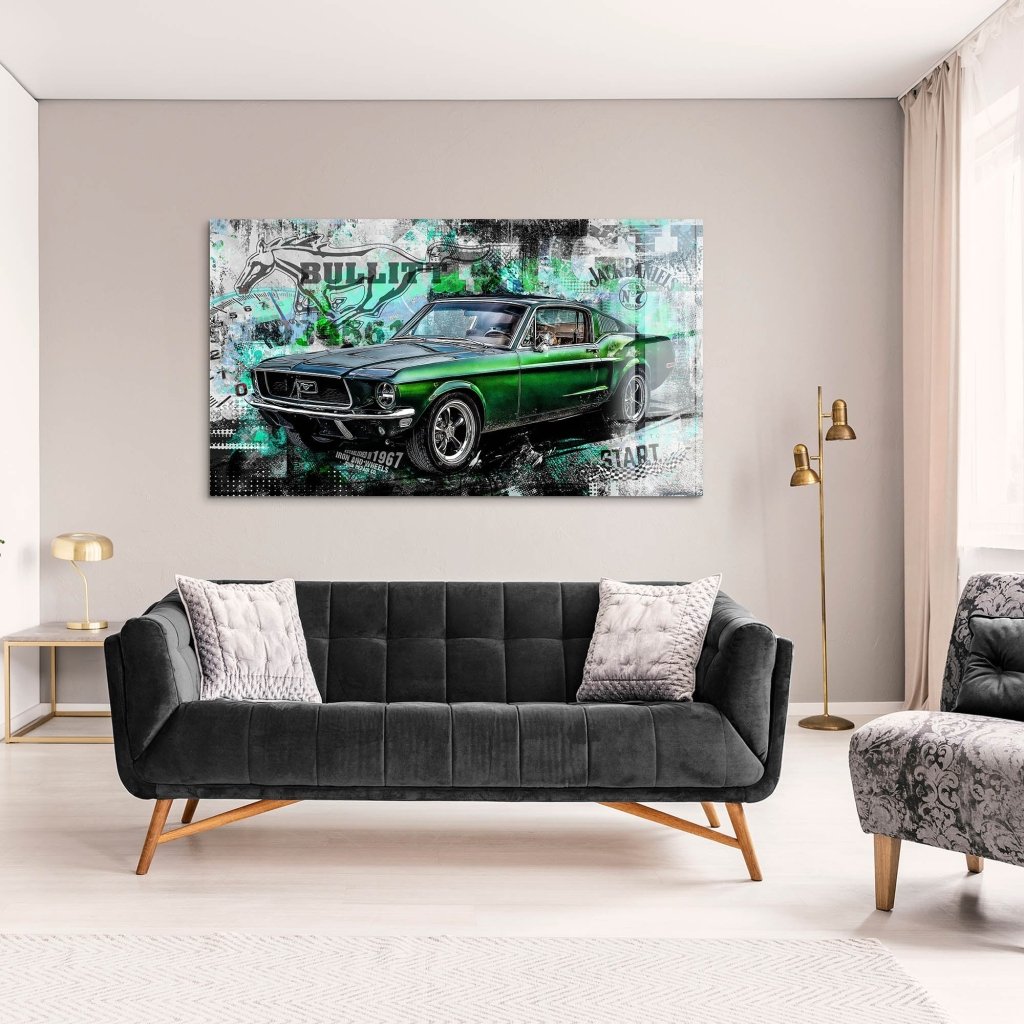 Ford Mustang Bullitt Style Acrylglas Bild INGALERIE