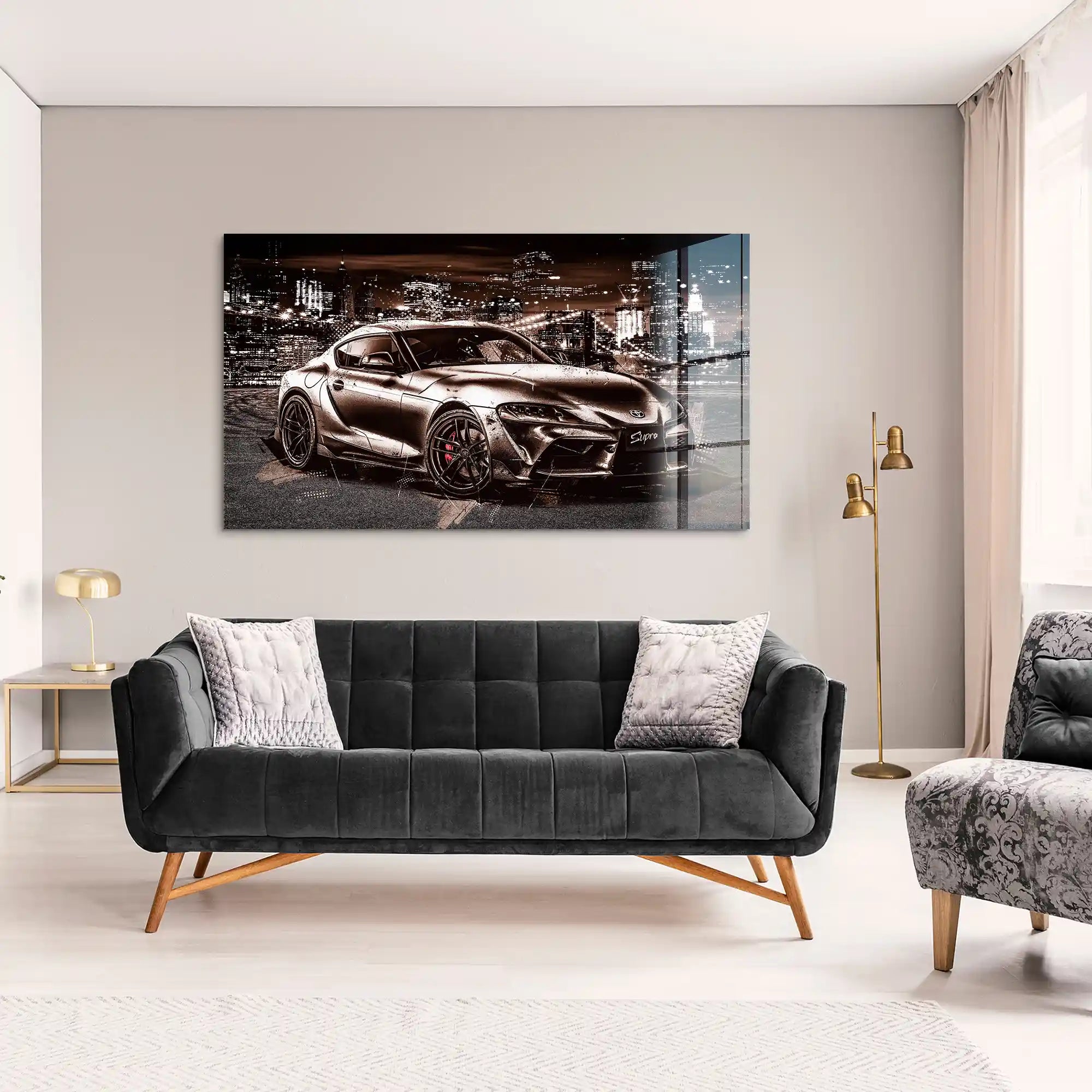 Toyota Supra City Style Acrylglas Bild INGALERiE