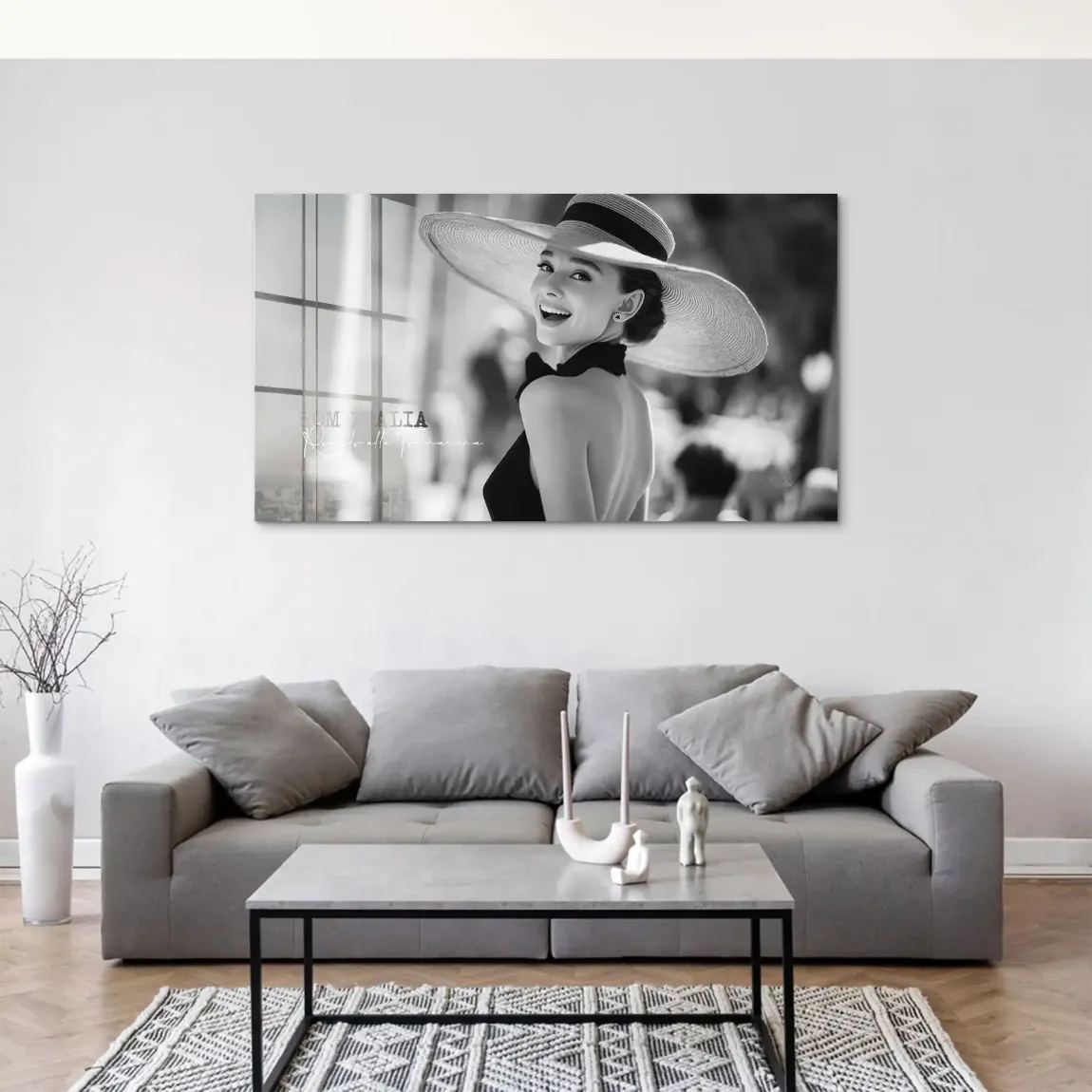 Audrey Hepburn Italia Acrylglas Bild