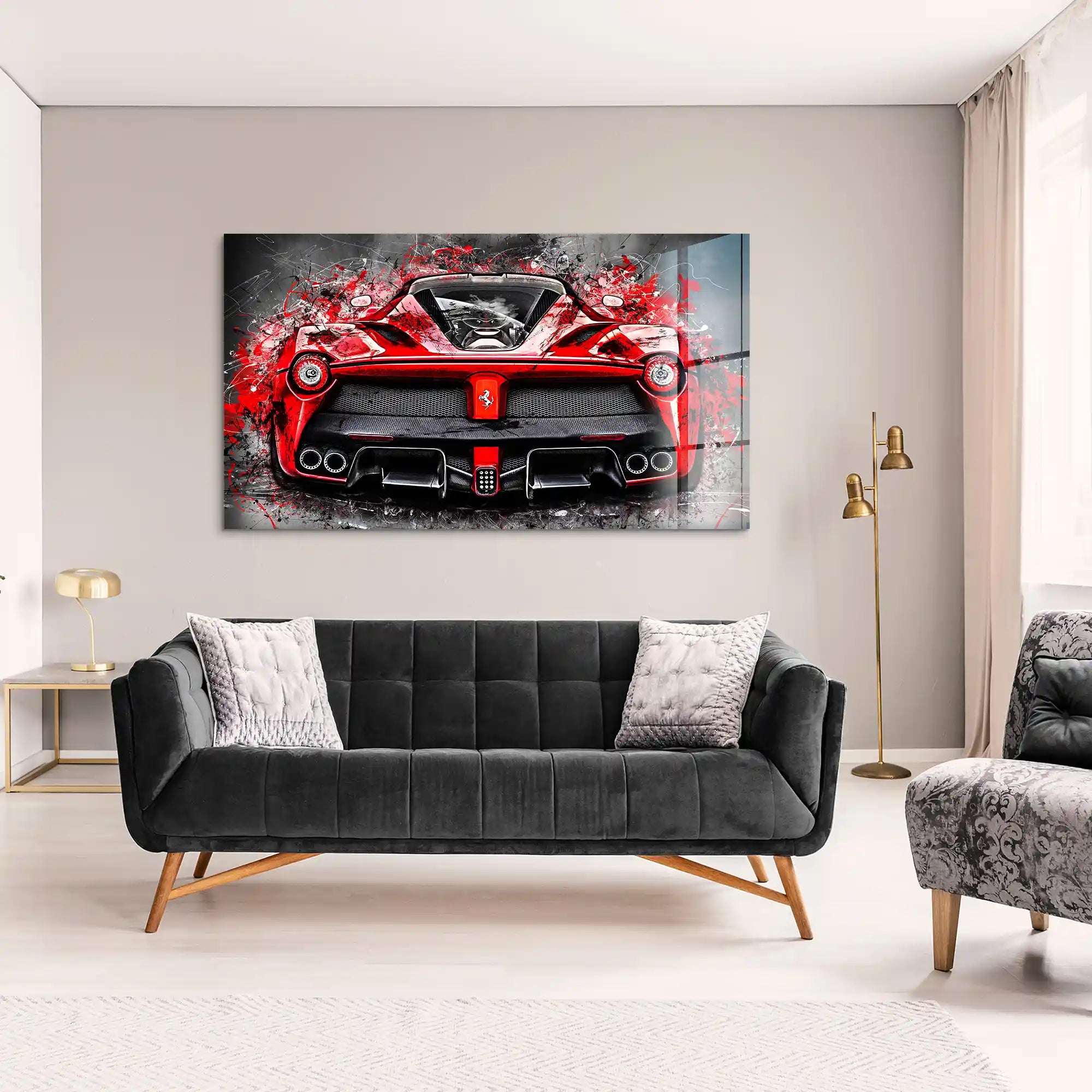 La Ferrari Abstrakt-Style Acrylglas Bild INGALERIE