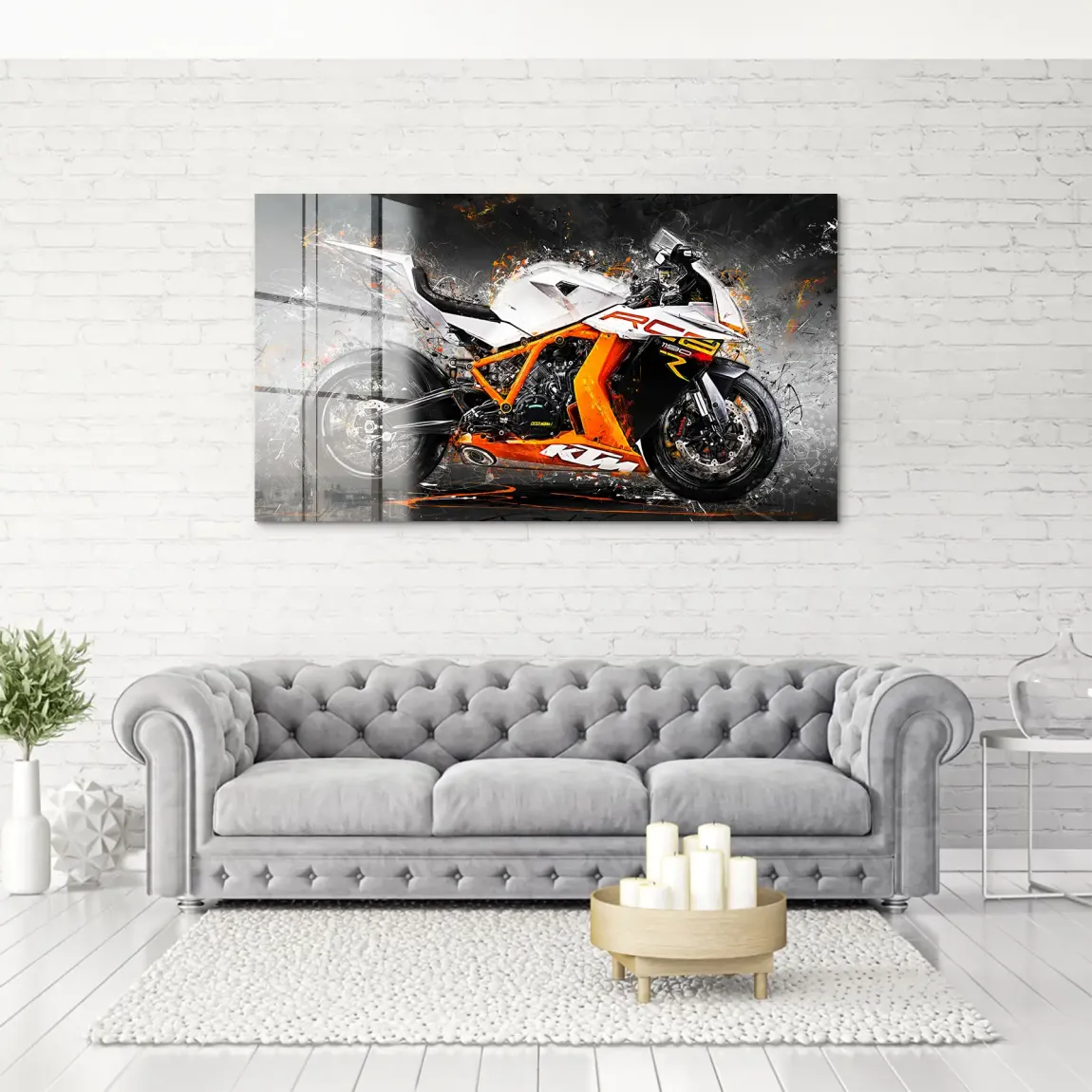 KTM RC8 Abstrakt Acrylglas Bild