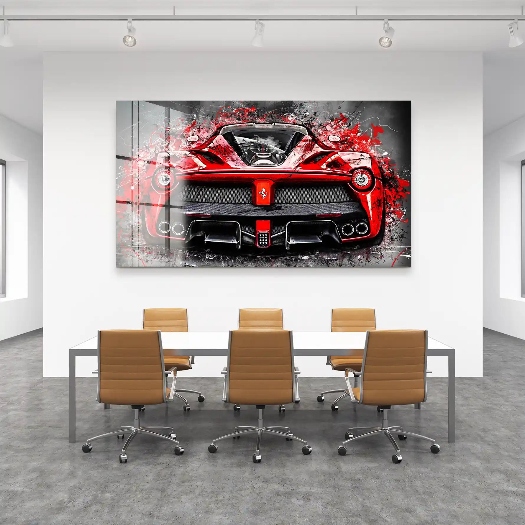 La Ferrari Abstrakt-Style Acrylglas Bild INGALERIE