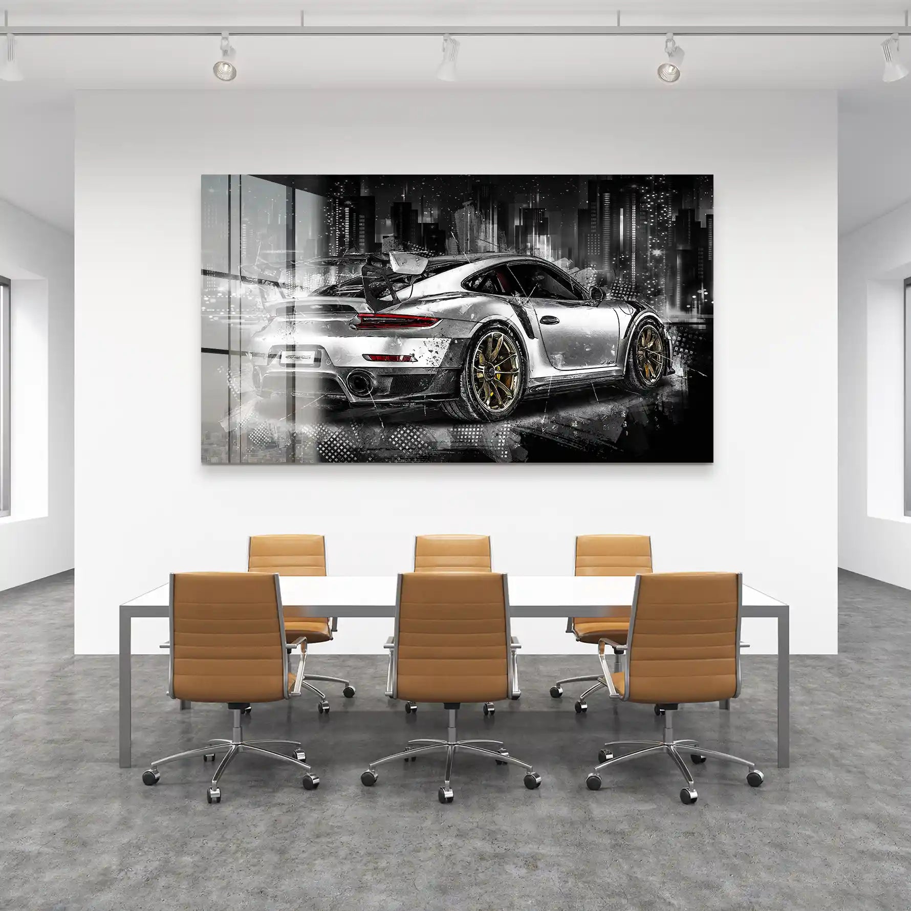 Porsche GT2 RS Abstrakt Acrylglas Bild INGALERIE