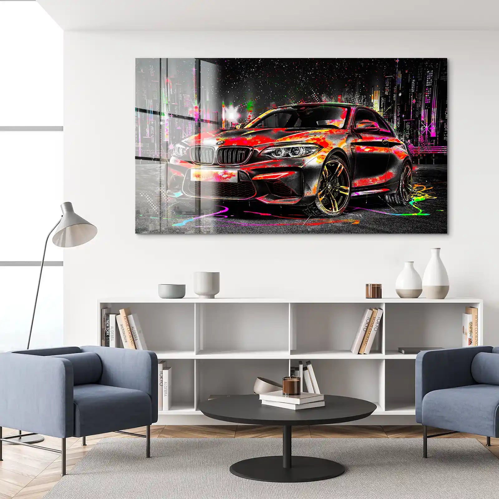 BMW M2 Pop Art Style Acrylglas Bild INGALERIE