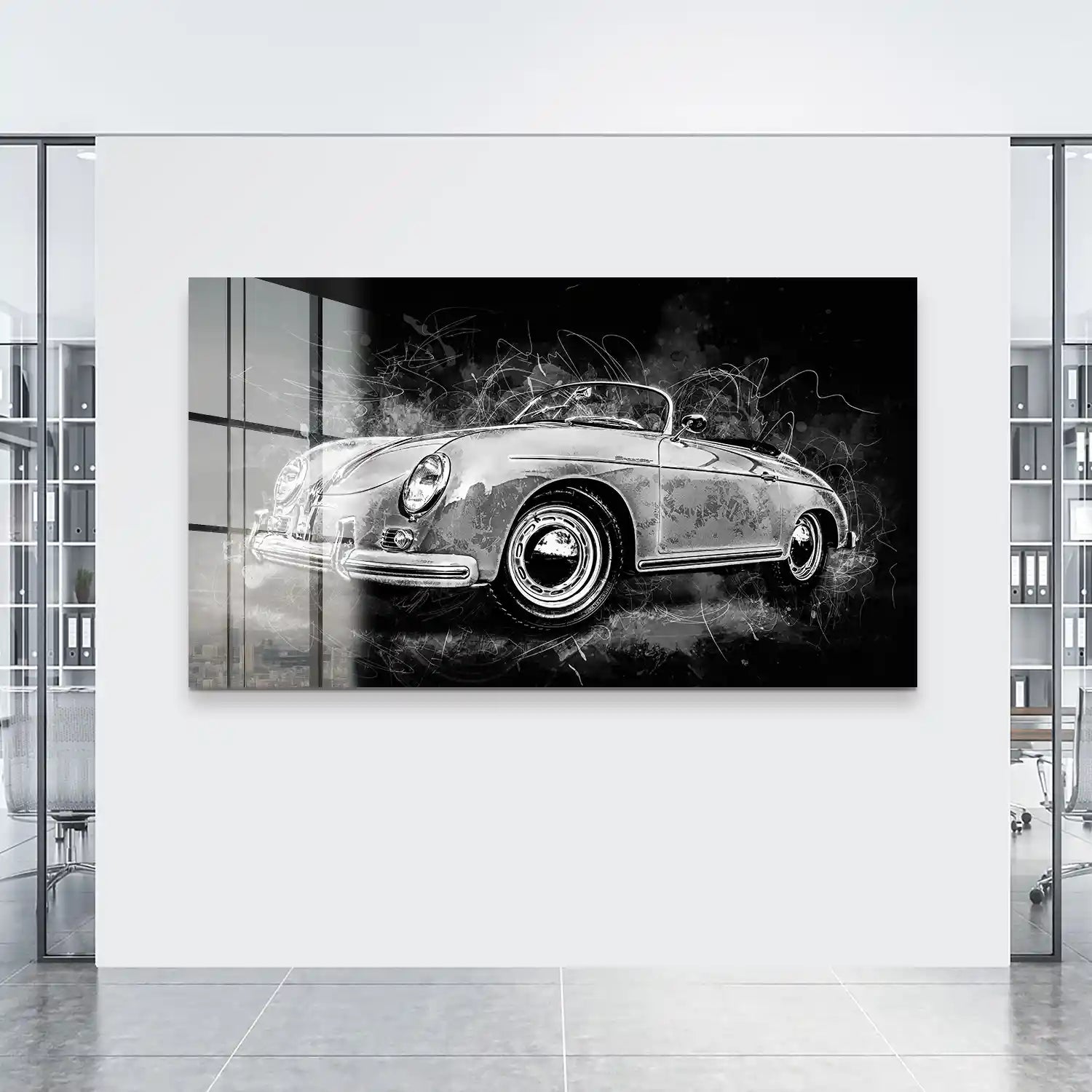 Porsche Speedster Black Style Acrylglas Bild INGALERIE