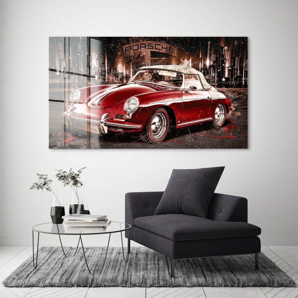 Porsche 356 Retro Acrylglas Bild INGALERIE