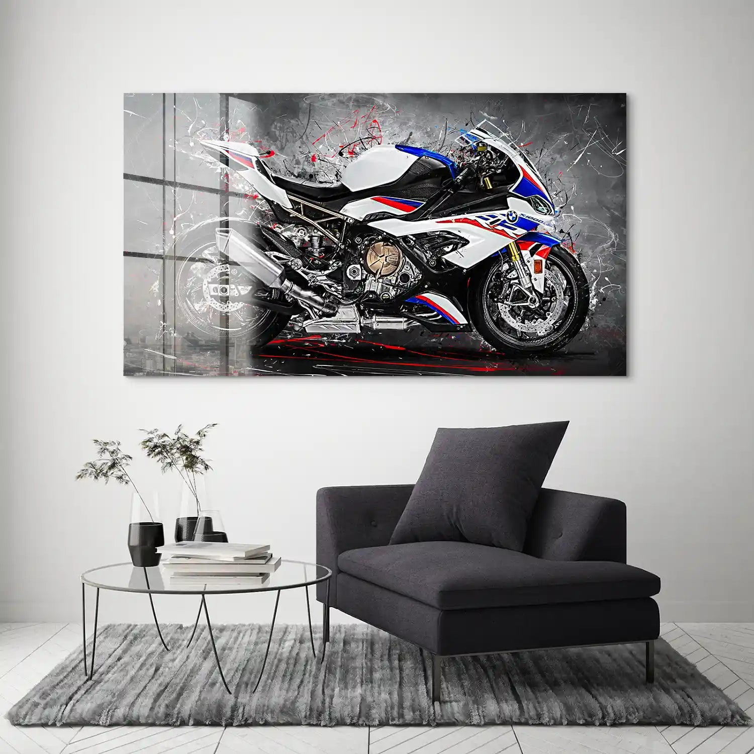 BMW S1000RR Abstrakt Acrylglas Bild INGALERIE