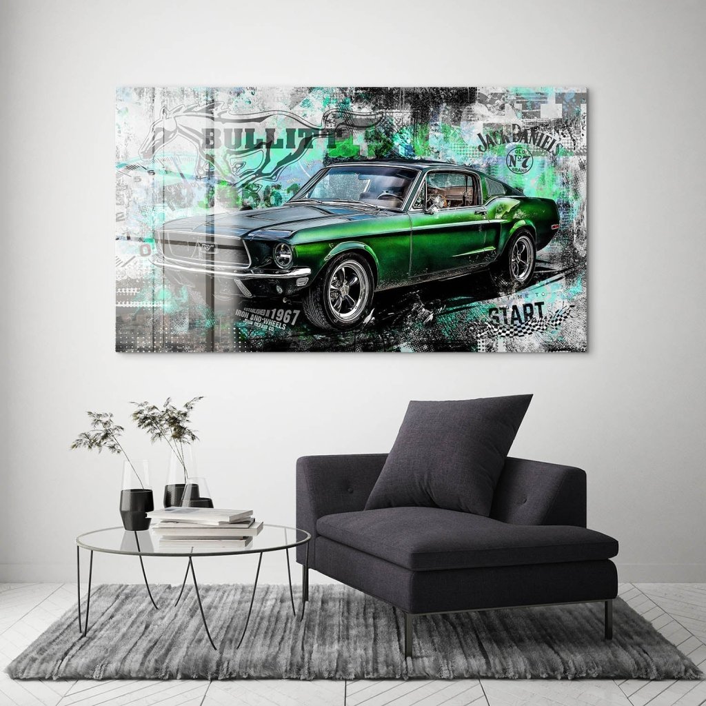 Ford Mustang Bullitt Style Acrylglas Bild INGALERIE