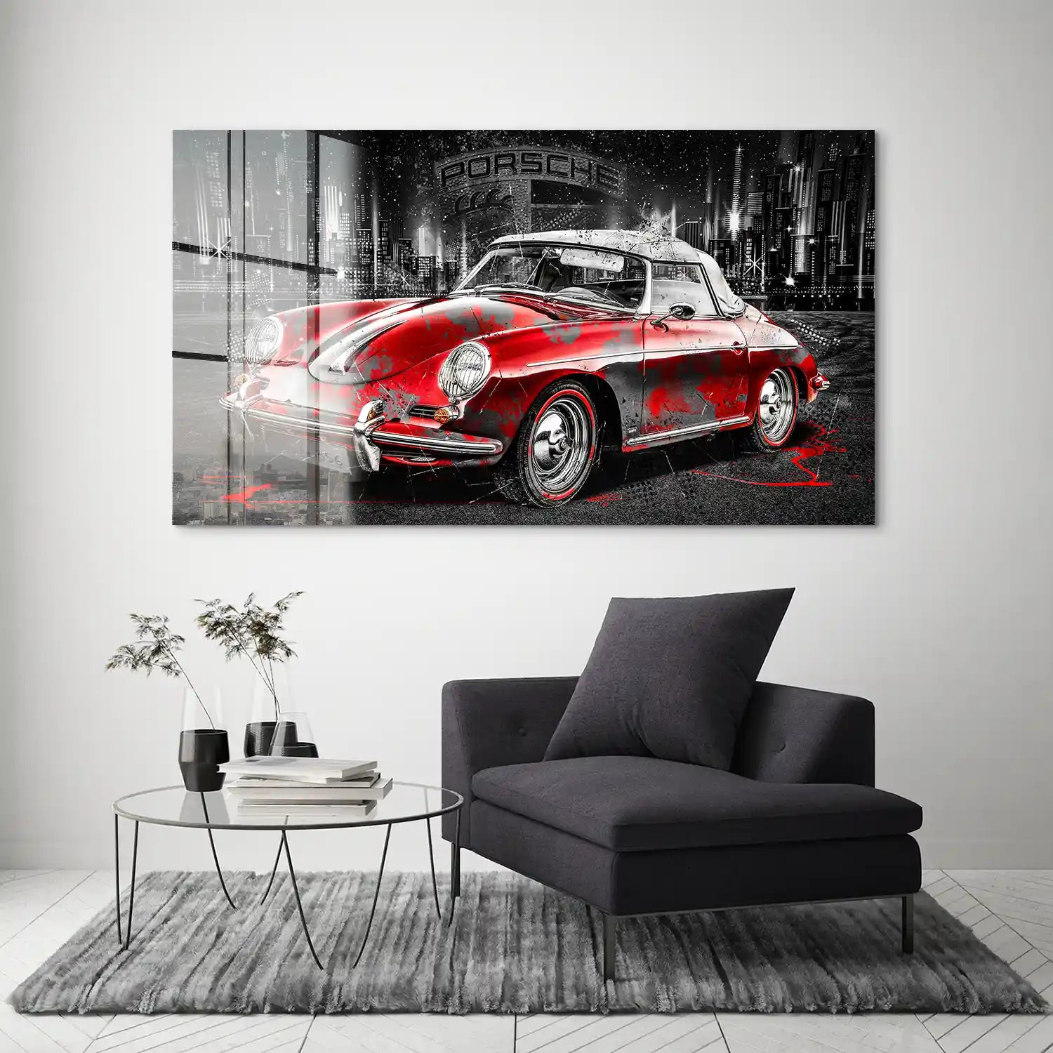 Porsche 356 Abstrakt Acrylglas Bild INGALERIE