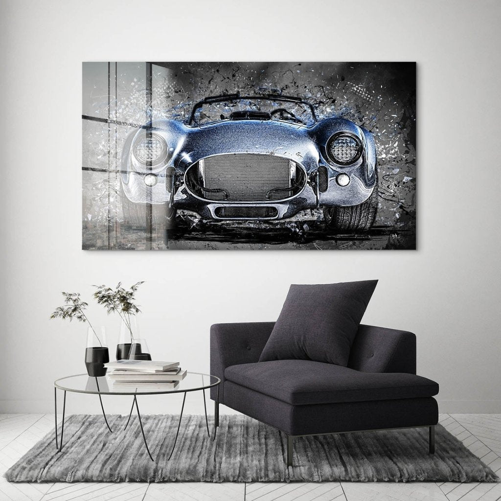 AC Cobra Abstrakt Blue Acrylglas Bild INGALERIE