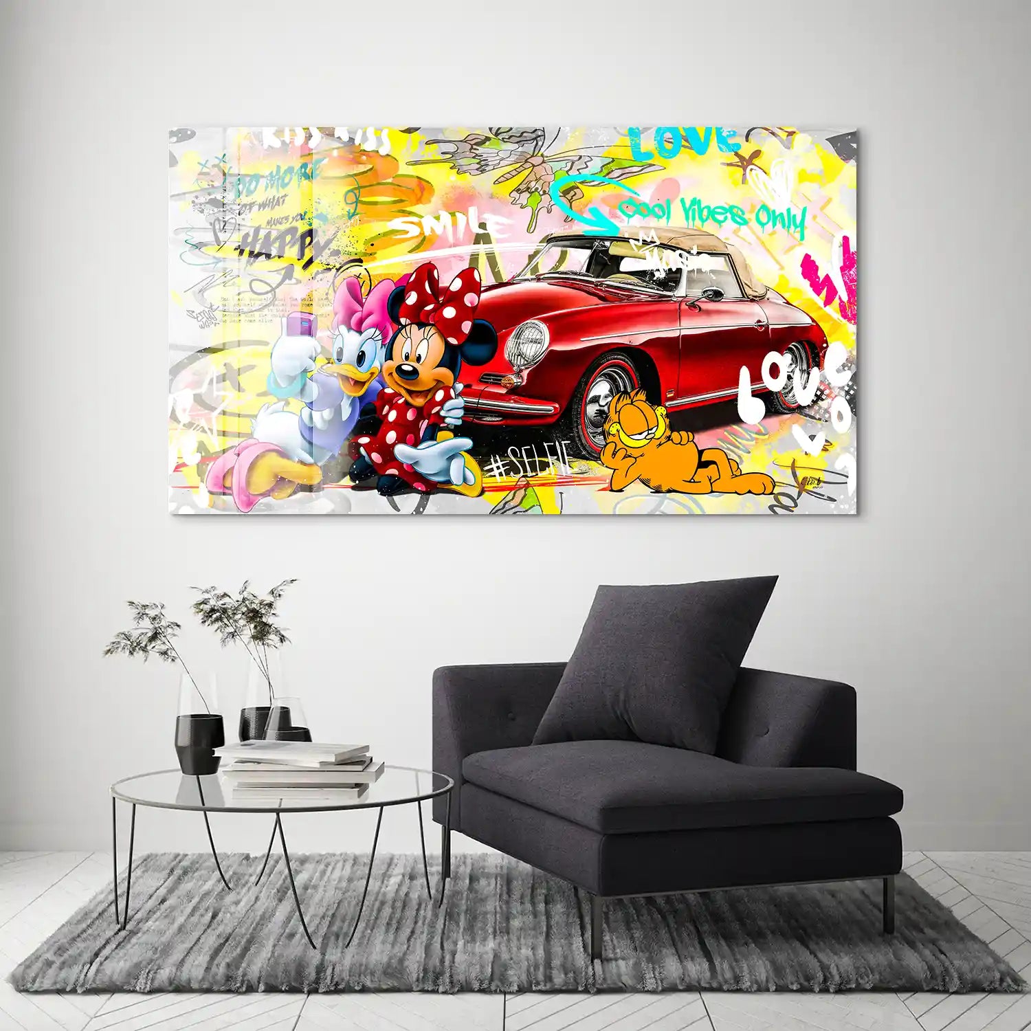 Minnie Speedster 356 Pop Art Style Acrylglas Bild INGALERIE