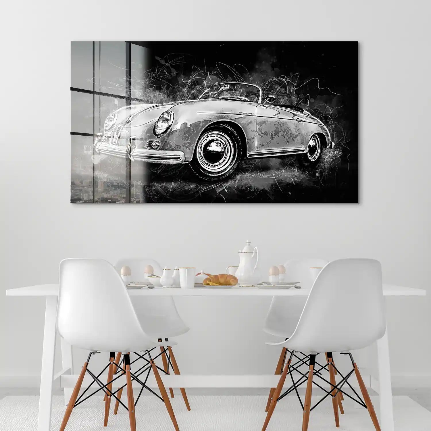 Porsche Speedster Black Style Acrylglas Bild INGALERIE