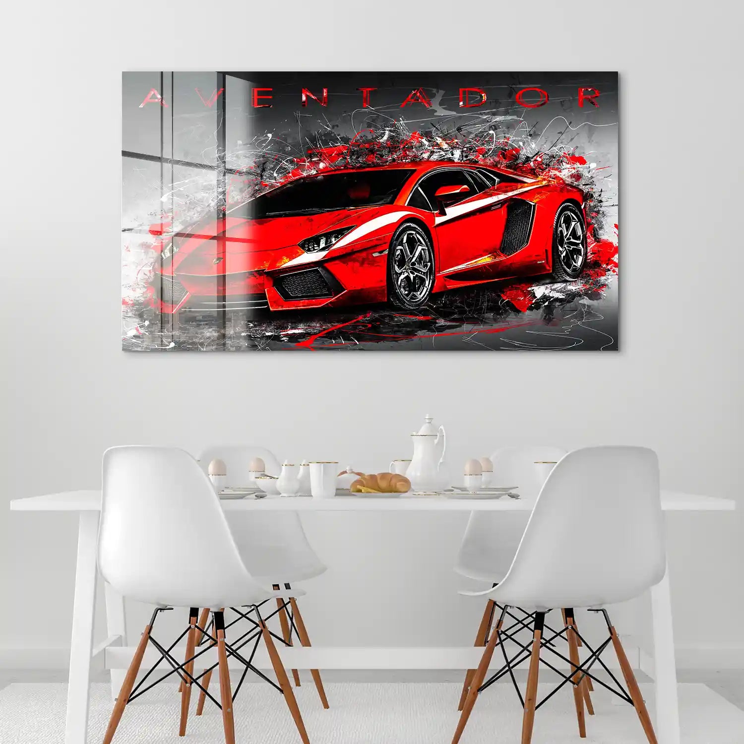 Lambo Aventador Abstrakt Acrylglas Bild INGALERIE