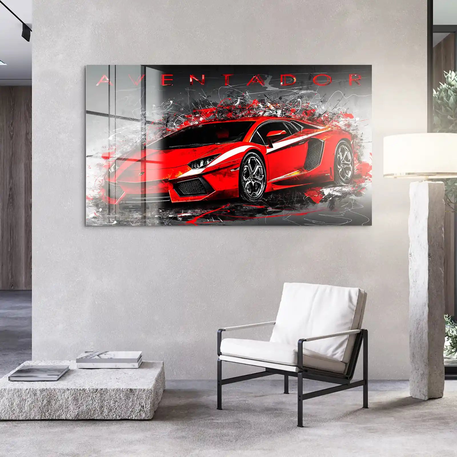 Lambo Aventador Abstrakt Acrylglas Bild INGALERIE