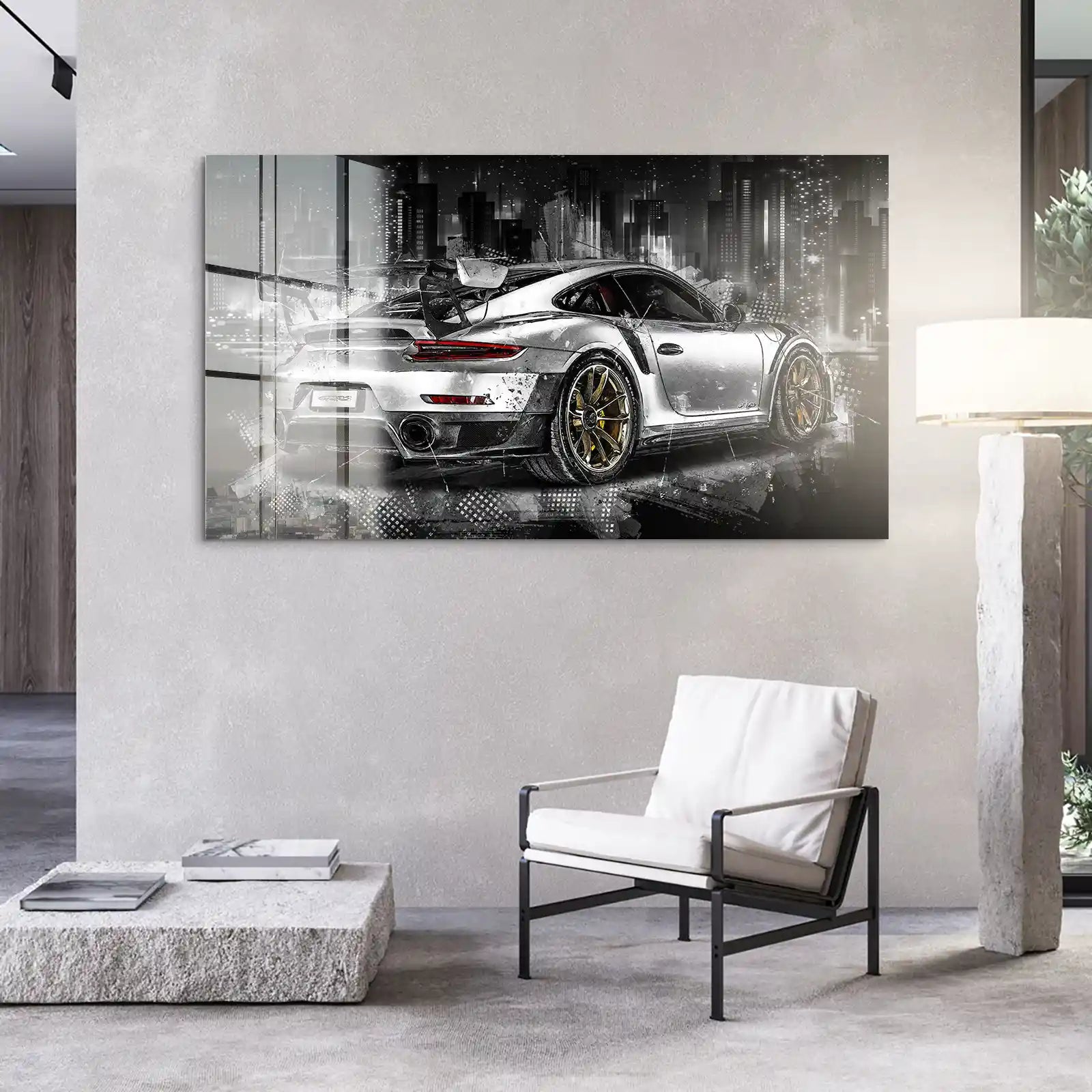 Porsche GT2 RS Abstrakt Acrylglas Bild INGALERIE