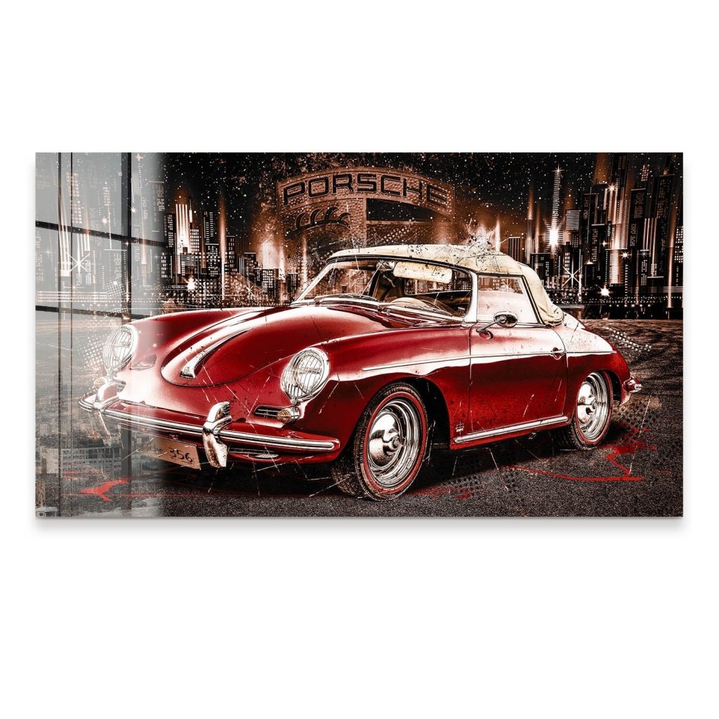 Porsche 356 Retro Acrylglas Bild INGALERIE