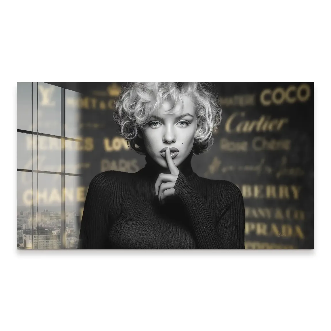 Marilyn Monroe Secret Glamour Acrylglas Bild