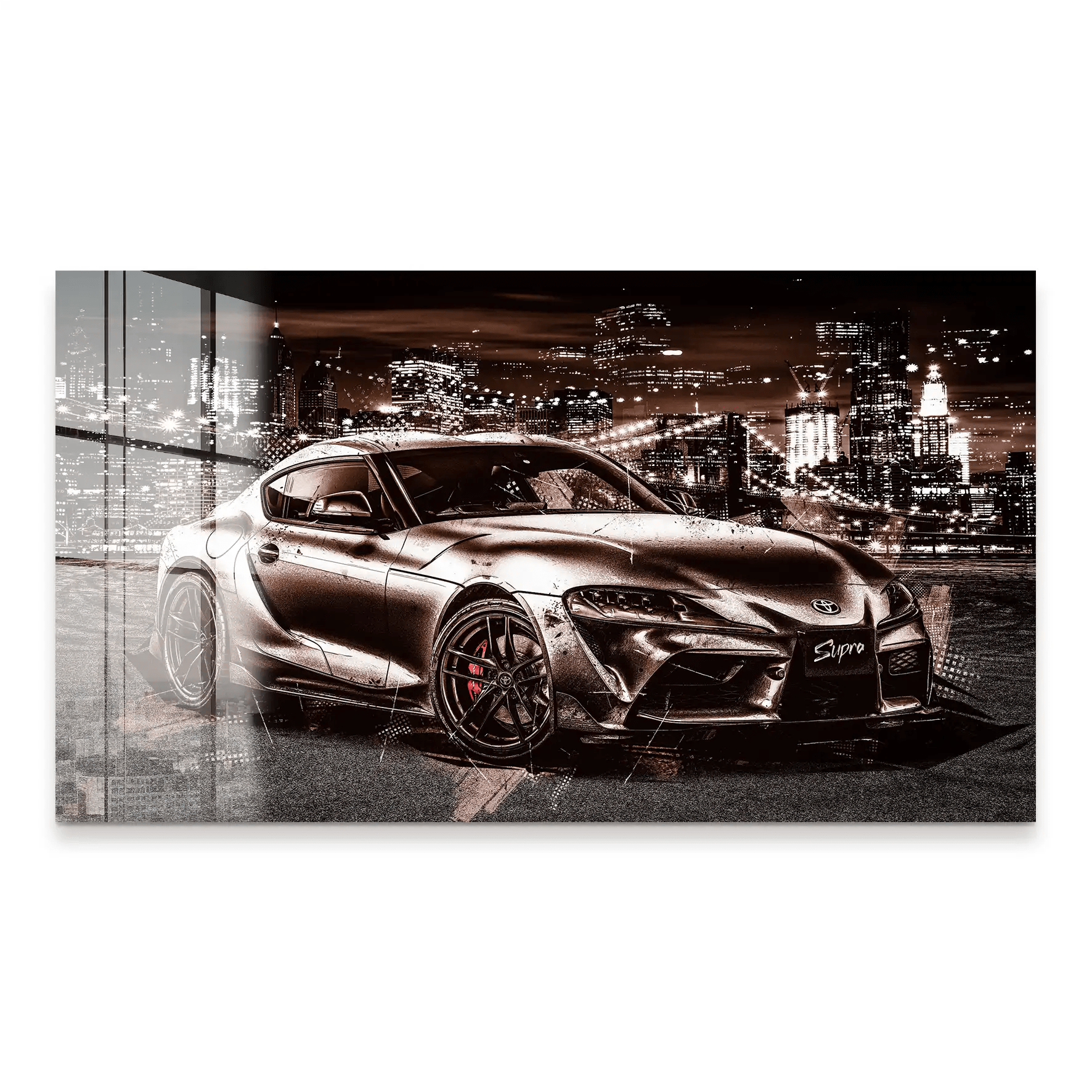 Toyota Supra City Style Acrylglas Bild INGALERiE