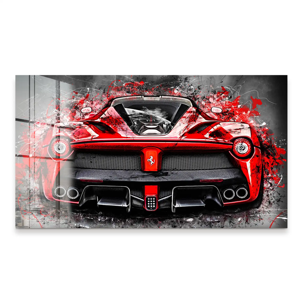 La Ferrari Abstrakt-Style Acrylglas Bild INGALERIE