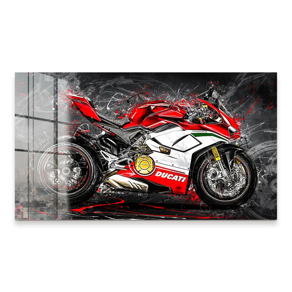 Ducati Panigale V4 Abstrakt Acrylglas Bild INGALERIE